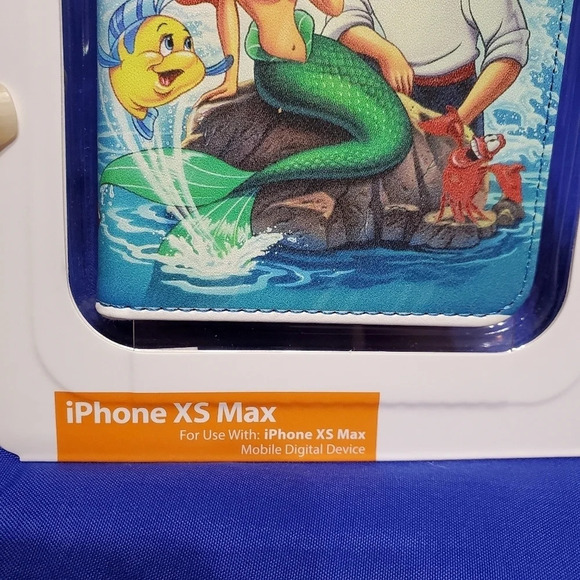 Disney Parks D-Tech The Little Mermaid iPhone XS Max Phone Case Wallet - Picture 3 of 6